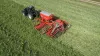 Sembradora arrastrada para siembra directa o agricultura de conservación AUROCK durante el trabajo