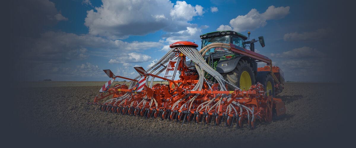 HR power harrow combine with seeding bar BTFR or precision seed drill KOSMA CSM