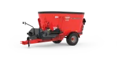 Detailed view of the KUHN twin-auger mixer VT 200
