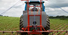 Verschuifbaar frame voor hoogteverstelling van de GARDIEN C veldspuit