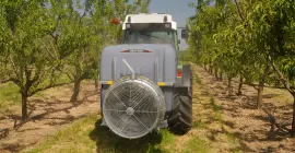 The GEO sprayer at work