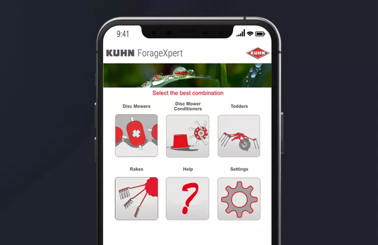 KUHN ForageXpert App preview