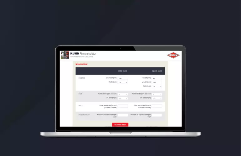 KUHN Calculators for film, net and twine preview