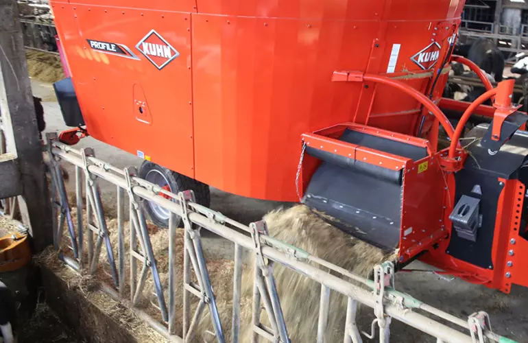 distribution in the barn