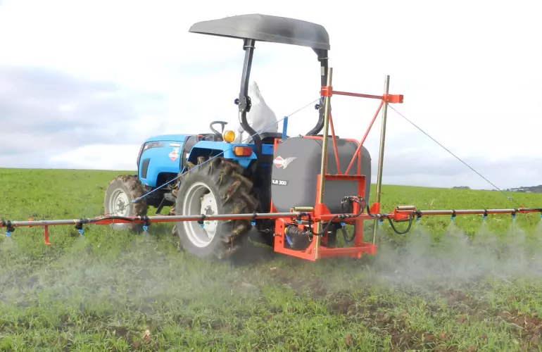 Achteraanzicht in de werkstand