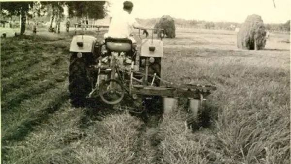 1963 - Invention of the drum mower