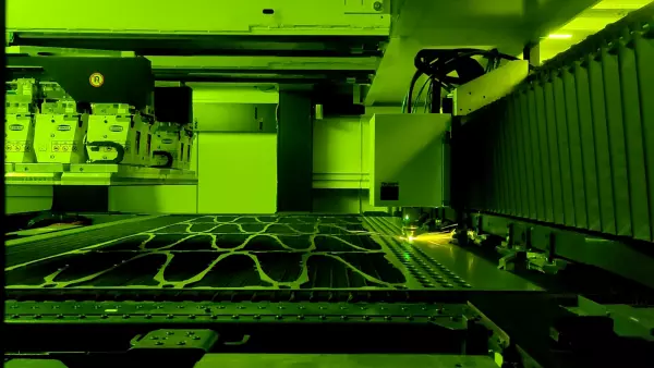Lasser cutter at the KUHN Geldrop production