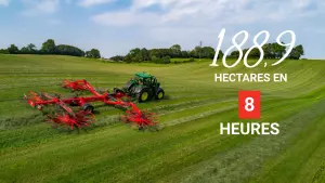 Record du Monde d’andainage réalisé au Danemark.