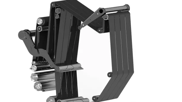 La cámara de empacado de una VBP 7100 contiene 4 correas y 3 rodillos.