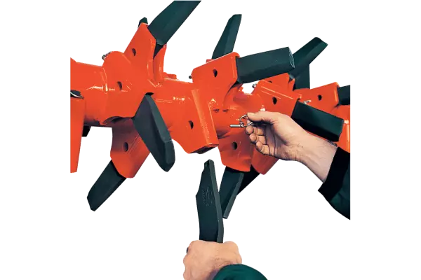 Sistema de cambio rápido de las cuchillas FAST-FIT para CULTITILLER