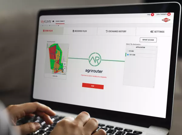 Benefit from KUHN EasyTransfer for transferring your data!