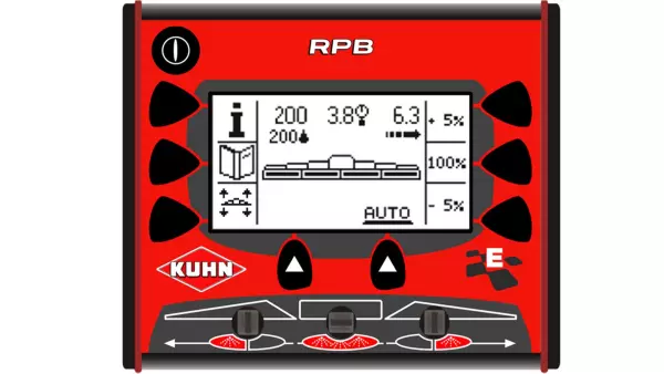 RPB control box for electronic regulation