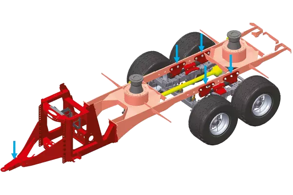 Rozměry buněk a patentovaný integrační systém zajišťují, že míchačky KUHN PROFILE 2 DL/2CL poskytují přesné vážení pro vše od malých dávek až po plné dávky, s maximálním objemem 34 m3.