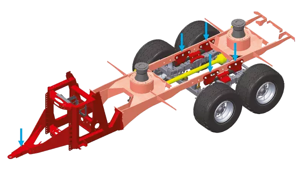 The dimensions of the cells and the patented integration system ensure that the KUHN PROFILE 2 DL/2CL mixers deliver precise weighing for everything from small loads to full loads, with a maximum volume of 34 m3
