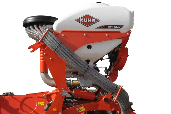 Detalle de la sembradora de semillas pequeñas SH 600