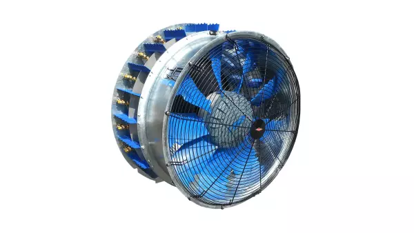 View of GEO 2 sprayer with a R-95HF fan