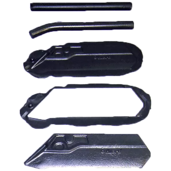 Example of the evolution of the ploughshare assembly-line, performed in the Kuhn factory in Chateaubriant