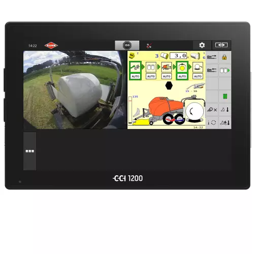 The CCI 1200 ISOBUS terminal with a 12.1” colour touchscreen