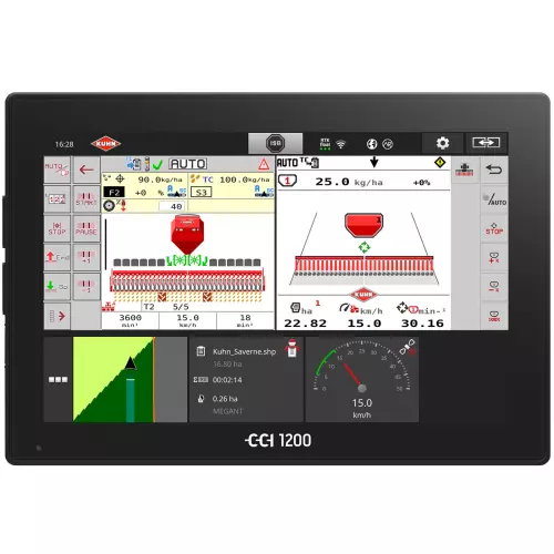 CCI 1200 terminal with work screen with SH