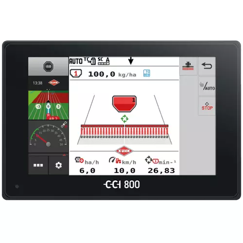 CCI 800 terminal with work screen with SH