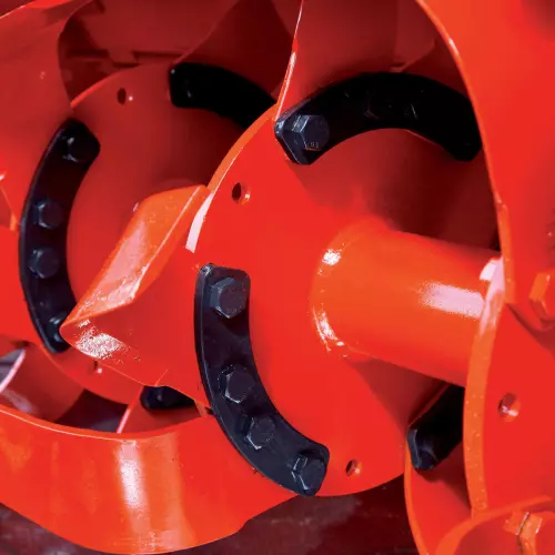 Counter-flanges to work in stony conditions