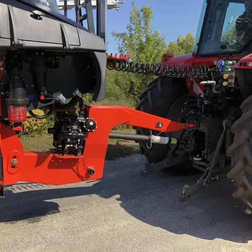 High hitch drawbar, with 40 mm ring