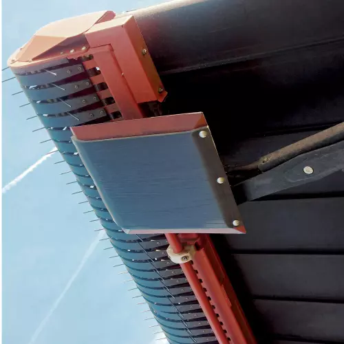 The MERGE MAXX belt merger can be equipped with additional protective linings.