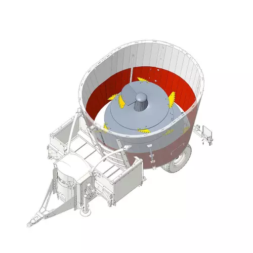 Reduces wear and tear caused by abrasion and silage acidity
