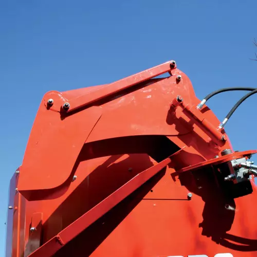 Swivelling chute 220°