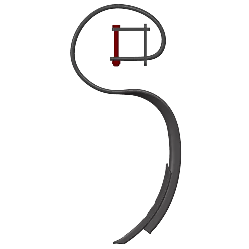 The vibrating S-tine is the central part of the PROLANDER. Distributed over 5 rows, the 70 x 12 mm tines are particularly suitable for creating a stale seedbed by the mechanical destruction of weeds. In fact, they guarantee a cutting and homogeneous mixing of the surface as well as creating fine soil in order to promote a rapid germination of crop residues and weeds.