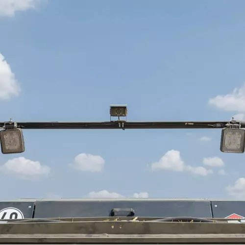 Optional flexible work lights give a clear view all night long.