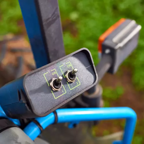 Electrical panel with two sections