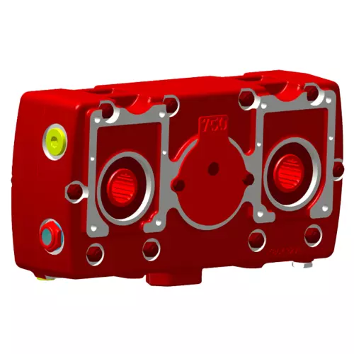 The 750 rpm gearbox reduces fuel costs.