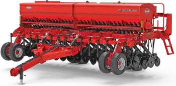 View of the KUHN 9400 series no-till seed drill