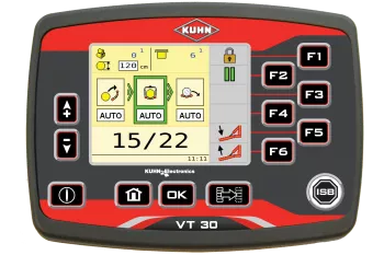 The VT 30, with 3,5” colour touch screen