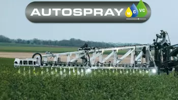 Photo of the aluminium boom on the ARTEC F40 EVO self-propelled sprayer equipped with AUTOSPRAY (PWM) circulation