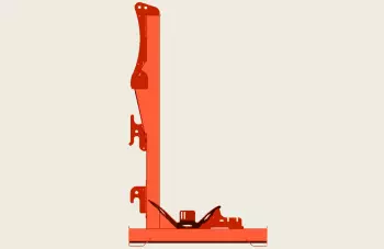 Chasis en forma de L del pulverizador suspendido DELTIS 2