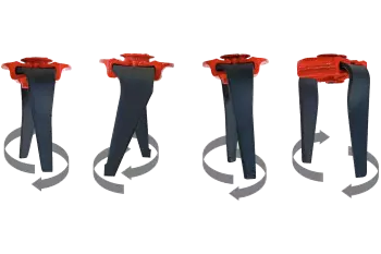 Gama de cuchillas que se ofrecen con las gradas rotativas KUHN: FAST-FIT, OPTIMIX, DURAKUHN, extralargas.