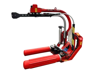 KUHN RW 1200 self-loading round bale wrapper silhouette