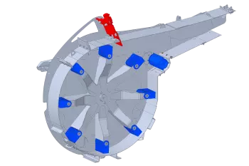 La empajadora picadora distribuidora PRIMOR 4260 M CUT CONTROL de KUHN ofrece asimismo la función de picado de los tallos.
