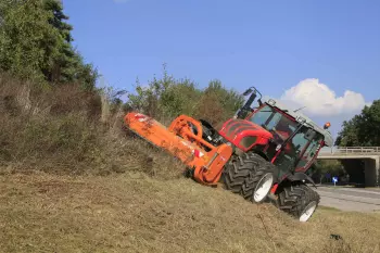 Trituradora PRO 210 adaptada a trabajos en zonas de montaña
