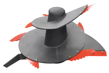 Vista del sinfín de mezcla exclusivo de KUHN en los remolques mezcladores PROFILE PLUS 1 CL