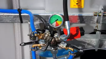 Manual regulation system on the GEO M sprayer