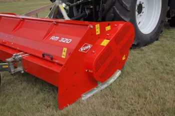 Double drive on RM 320 and RM 400 shredders, adapted to high power