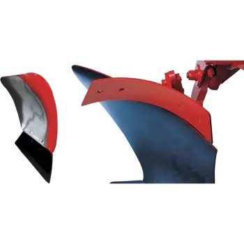 Special maize skim coulter proposed on KUHN plough bodies KUHN deflector for adapting to deep ploughing