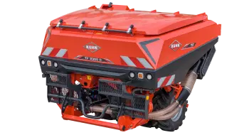 A view of the TF 2300 C front hopper with double compartment