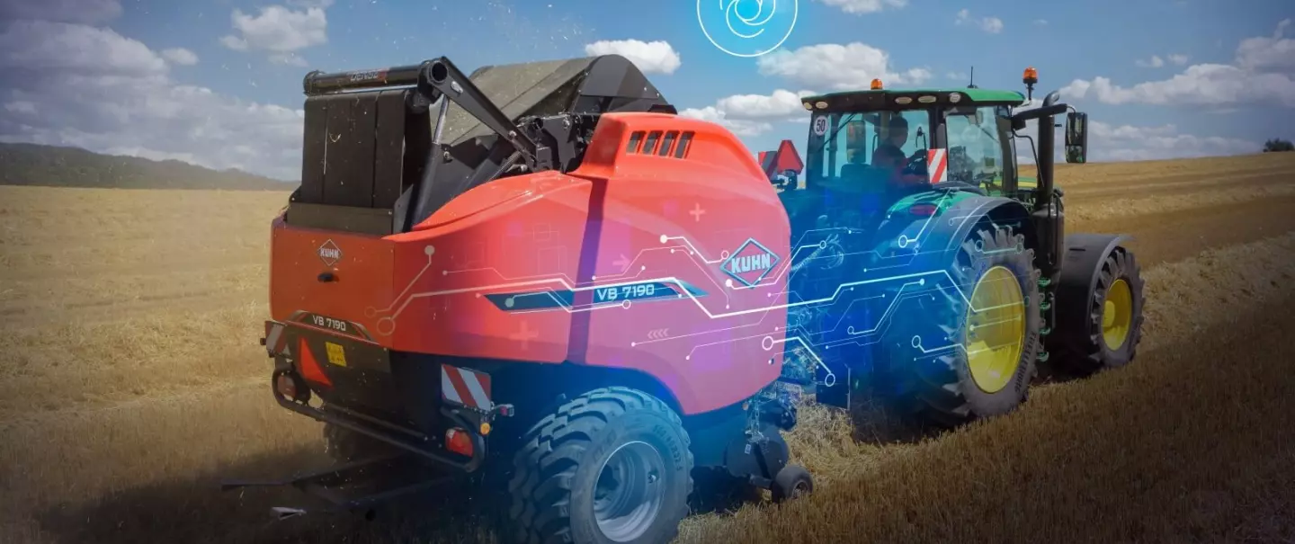 Optimal ergonomics and comfort during high-speed baling. With Auxiliary Control* you have all functions at your fingertips! Control your baler directly with the CCI A3 joystick