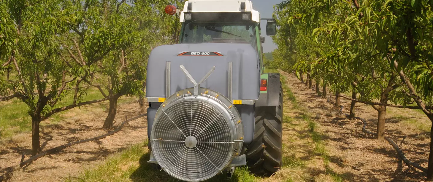 The GEO sprayer at work