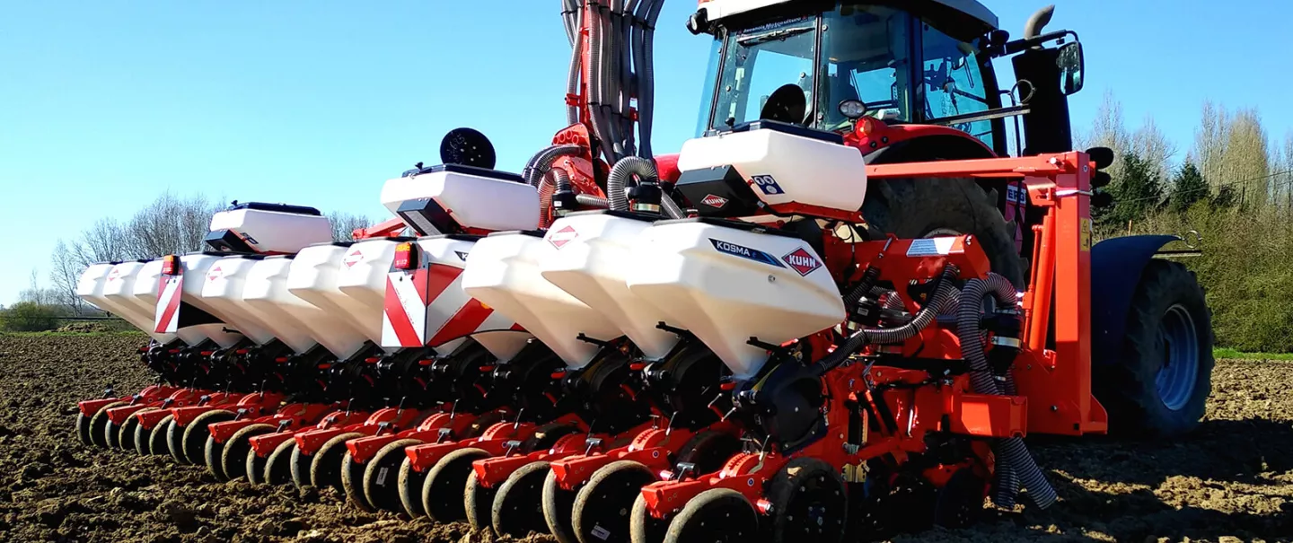 KOSMA seed drills are characterised by high precision and low investment costs.