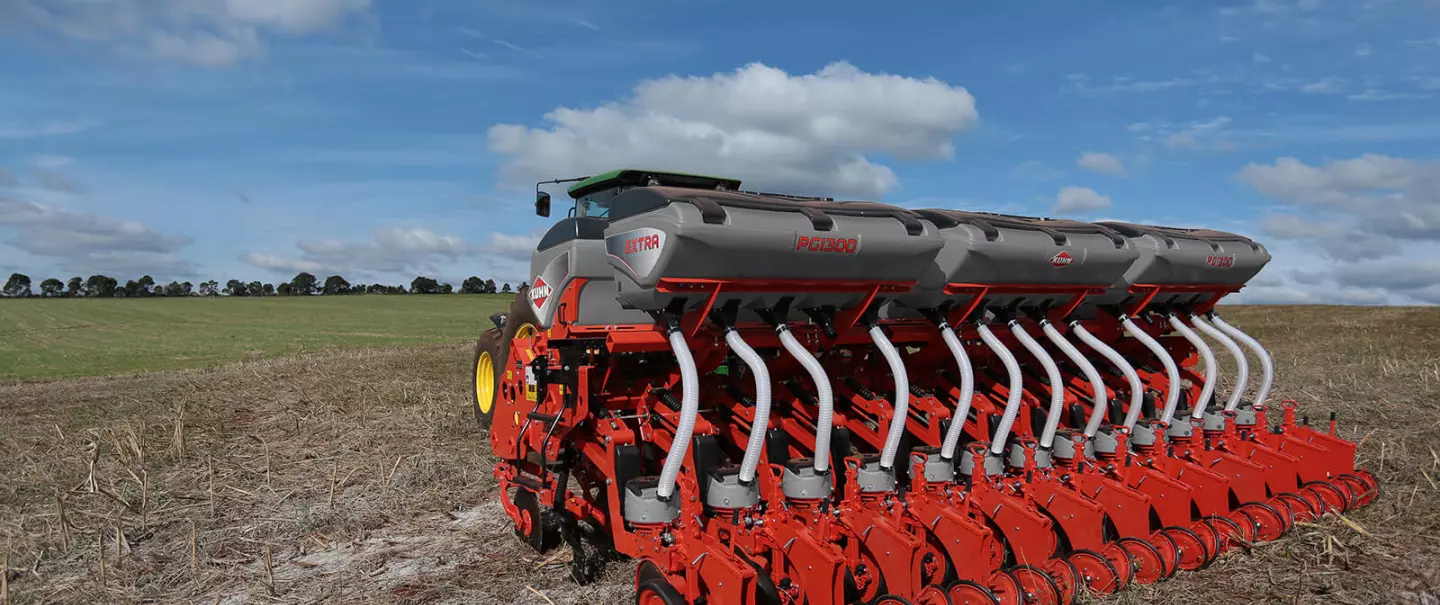 Vista frontal del PG en posición de transporte.